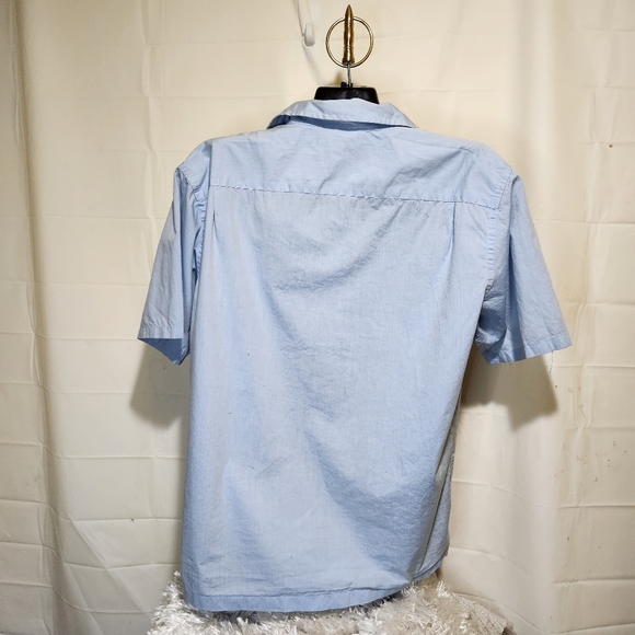 Banana Republic Retro Bowling Short Sleeve Button Up Shirt Men's Size Medium - Picture 6 of 11